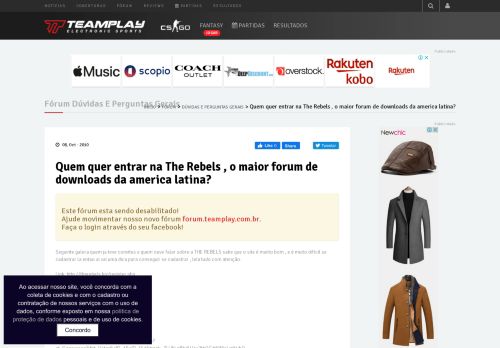 
                            4. Quem quer entrar na The Rebels , o maior forum de downloads da ...