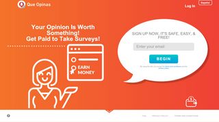 
                            3. QueOpinas: Make money taking surveys!