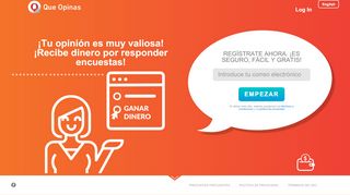
                            3. QueOpinas.com: ¡Gana dinero tomando encuestas!