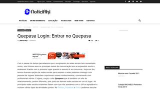 
                            5. Quepasa Login: Entrar no Quepasa - NoticiAki