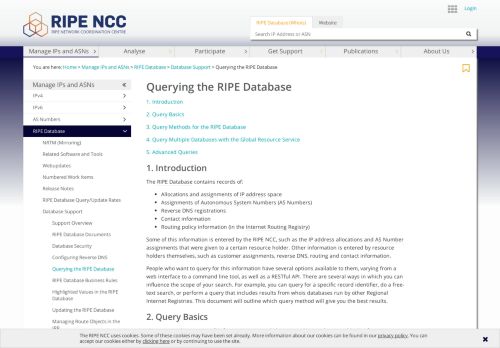 
                            4. Querying the RIPE Database — RIPE Network Coordination Centre