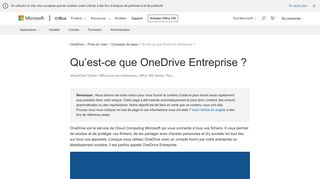 
                            4. Qu'est-ce que OneDrive Entreprise ? - Support Office
