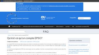 
                            3. Qu'est-ce qu'un compte EPSO? | Careers with the European Union