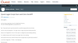 
                            12. Quest Logon Script User and Citrix XenAPP - Desktop Authority ...