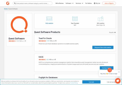 
                            4. Quest Software Products | G2 Crowd