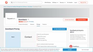 
                            9. Questback Pricing 2019 | G2 Crowd