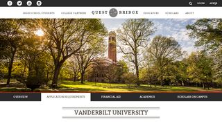 
                            7. QuestBridge | College Partners | Vanderbilt University | Application ...