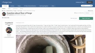 
                            5. Question about floor of forge - Gas Forges - I Forge Iron