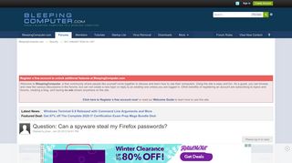 
                            6. Question: Can a spyware steal my Firefox passwords? - Am I ...