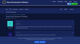 
                            1. Question / Help - Browser not working. | Open Broadcaster Software