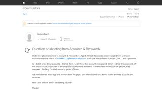 
                            8. Question on deleting from Accounts & Pass… - Apple Community