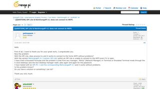 
                            4. [QUESTION] OPi Lite & RetrOrangePi 4.1 does not connect to WIFI ...