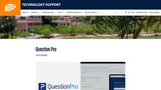 
                            13. question pro forms & surveys - UTEP.edu
