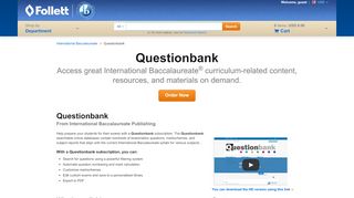 
                            5. Questionbank & Educational Databases - Follett IB Store