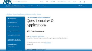 
                            12. Questionnaires - American Bar Association