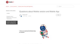 
                            3. Questions about Mobile version and Mobile App – Marsbet