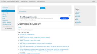 
                            7. Questions in Account - LunaPic Photo Editor Help - Account