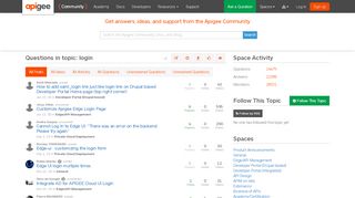 
                            11. Questions in topic: login - Apigee Community