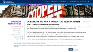 
                            11. Questions to Ask a Potential Sign Partner - International Sign ...