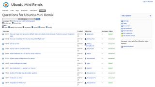 
                            4. Questions : Ubuntu Mini Remix - Launchpad Answers