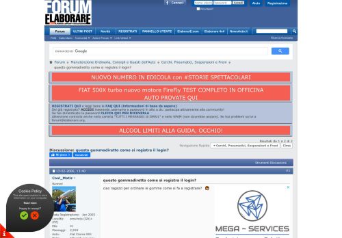 
                            12. questo gommadiretto come si registra il login? - Tuning FORUM ...