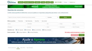 
                            3. Questões - Aprova Concursos