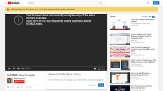 
                            3. QUESTRA - How to register - YouTube
