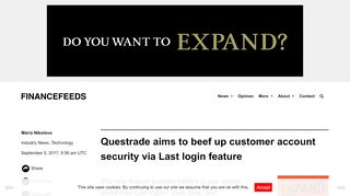 
                            4. Questrade aims to beef up customer account security via Last login ...