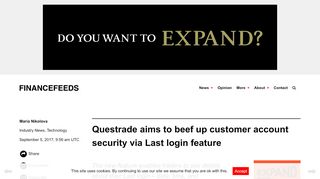 
                            3. Questrade aims to beef up customer account security via Last login ...