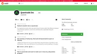 
                            9. Questrade Inc - Reddit