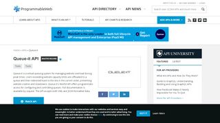 
                            7. Queue-it API | ProgrammableWeb