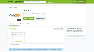 
                            9. QuiBids Reviews - ProductReview.com.au
