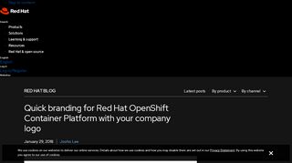 
                            2. Quick branding for Red Hat OpenShift Container Platform with your ...