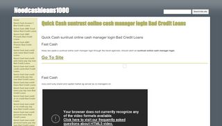 
                            12. Quick Cash suntrust online cash manager login Bad Credit Loans ...