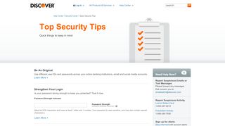 
                            13. Quick Credit Card Account Security Tips | Discover Card