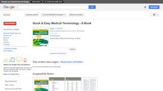 
                            11. Quick & Easy Medical Terminology - E-Book