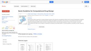 
                            6. Quick Guideline for Computational Drug Design
