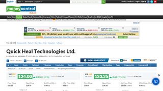 
                            13. Quick Heal Technologies Ltd. Stock Price, Share Price, Live BSE ...