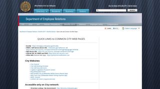 
                            6. Quick Links and Common City Web Pages - City of Milwaukee