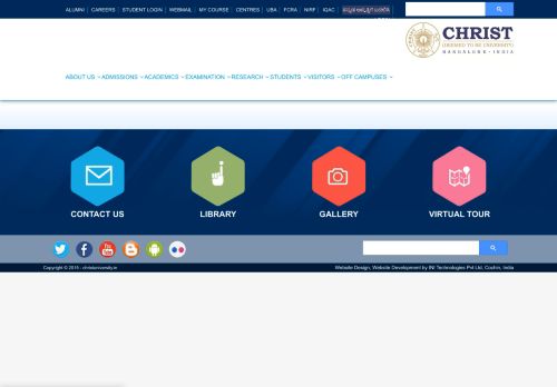 
                            2. Quick Links - CHRIST UNIVERSITY