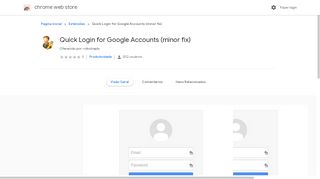 
                            1. Quick Login for Google Accounts (minor fix) - Google Chrome