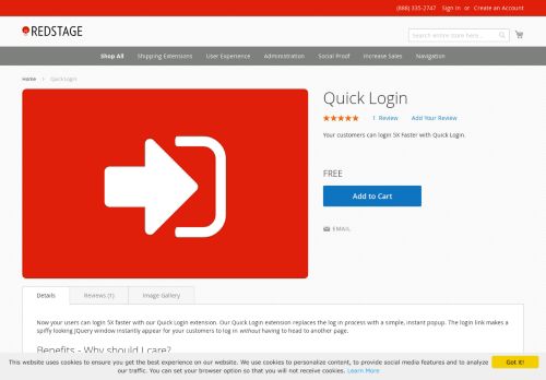 
                            2. Quick Login - Magento Extension - Redstage Extension Store