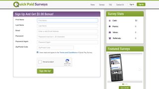 
                            9. Quick Pay Survey® - Cash For Paid Surveys Online