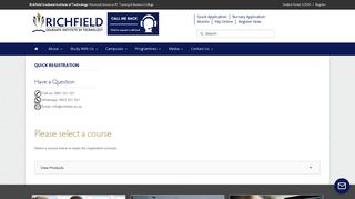 
                            4. Quick Registration - Richfield Graduate Institute of Technology