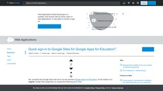 
                            8. Quick sign-in to Google Sites for Google Apps for Education? - Web ...