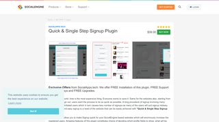 
                            12. Quick & Single Step Signup Plugin - SocialEngine