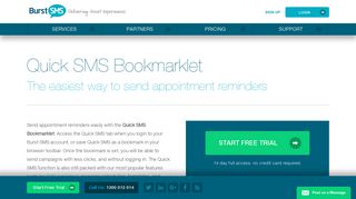 
                            11. Quick SMS: Send messages straight from your browser - Burst SMS