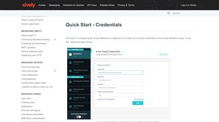 
                            13. Quick Start - Credentials - Xively Developer Centre