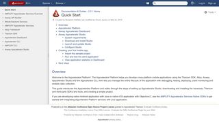 
                            9. Quick Start - Documentation & Guides - 2.0 - Appcelerator Wiki