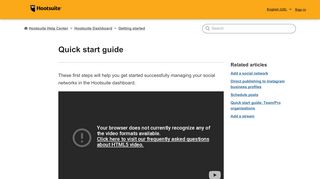 
                            12. Quick start guide – Hootsuite Help Center